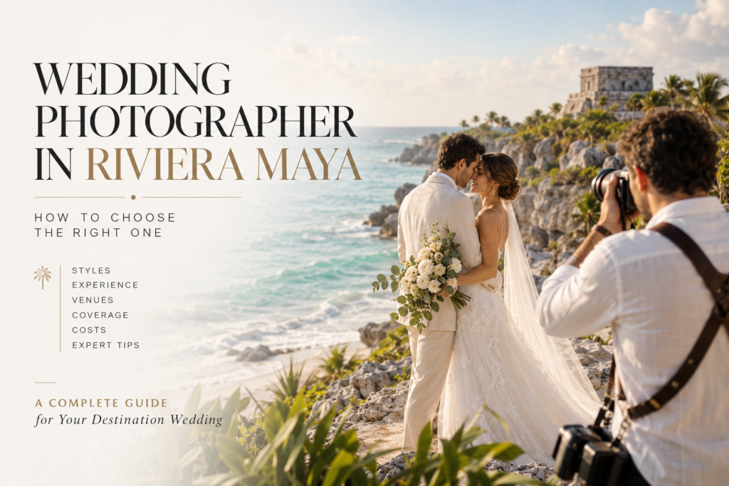 Wedding photographer in Riviera Maya: how to choose the right one
